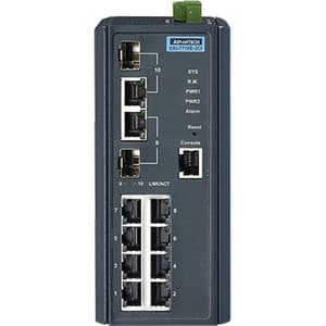 8FE+2G PORT GIGABIT MANAGED REDUNDANT INDUST SWITCH -40-75 C