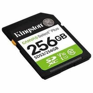 256GB SDXC CANVAS SELECT PLUS GEN3 150MB/S C10 UHS-I U1 V10