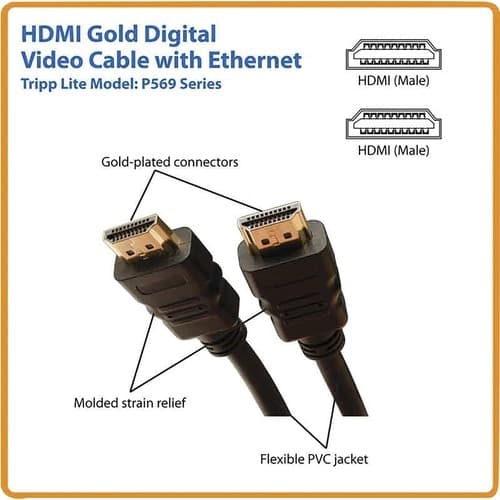 3FT HDMI CABLE W/ ENET 3 UHD 4K HDMI CABLE M/M VIDEO CABLE