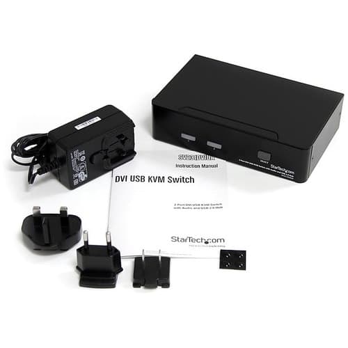 2 PORT DVI KVM SWITCH DUAL LINK USB AUDIO DVI KVM SWITCH
