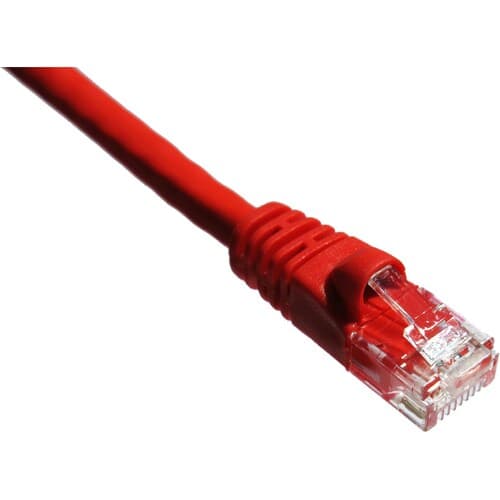 CAT6 550MHZ PATCH CABLE MOLDED BOOT RED