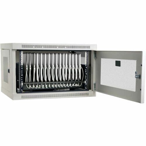 16-PORT USB CHARGING STATION SYNC IPAD ANDROID WALL MOUNT WHITE