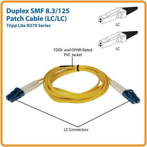 5M DUPLEX SMF CABLE LC/LC FIBER 16FT 8.3/125 DUPLEX SINGLEMODE 16
