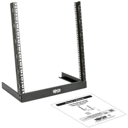 12U 2 POST OPEN FRAME RACK SERVER CABINET DESKTOP FREESTANDING