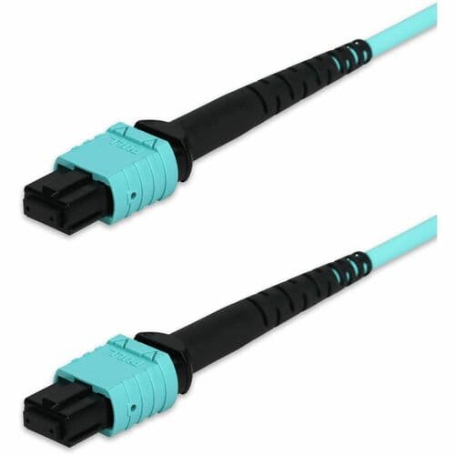 7M MPO F/F OM4 CROSSOVER DUPL 12STRAND LSZH PATCH AQUA CABLE