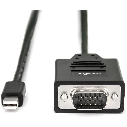 6FT MINI DISPLAYPORT TO VGA M/M HD-15 MALE CABLE GOLD PLATED