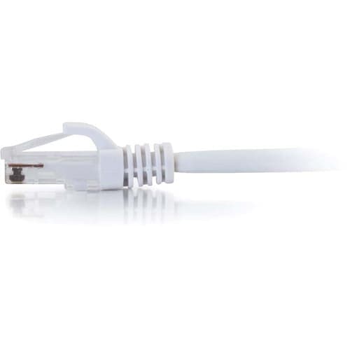 3FT CAT5E WHITE UTP PATCH CABLE MOLDED SNAGLESS