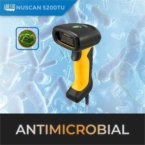 NUSCAN 5200TU USB 2D SCAN ANTIMICROBIAL  WP BLK YLW