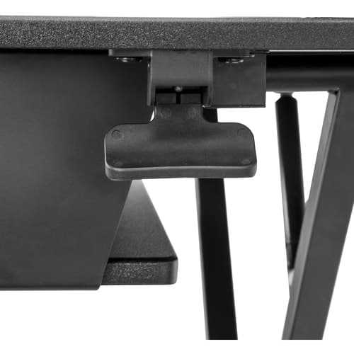 SIT STAND DESK CONVERTER WITH KEYBOARD TRAY ADJUSTABLE HEIGHT
