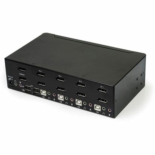 4 PORT DUAL MONITOR DISPLAYPORT KVM SWITCH TWO DISPLAYS DP KVM