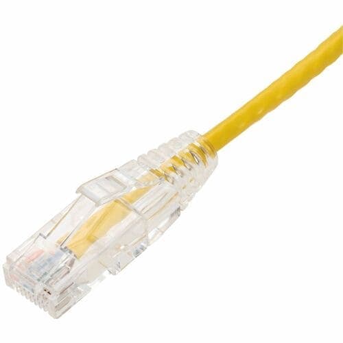 15FT YELLOW CAT6 SLIM UTP PVC SNAGLESS CLEAR-CLAW PATCH CBL