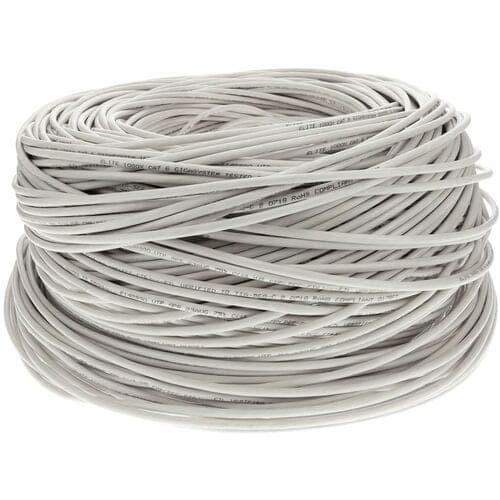 1000FT WHITE CAT6 UTP PVC PATCH CBL