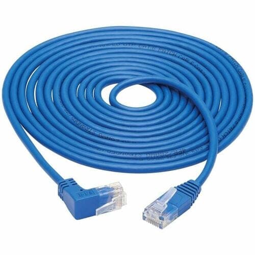 10FT CAT6 BLUE ENET CABLE UP ANGLED UTP SLIM MOLDED M/M RJ45