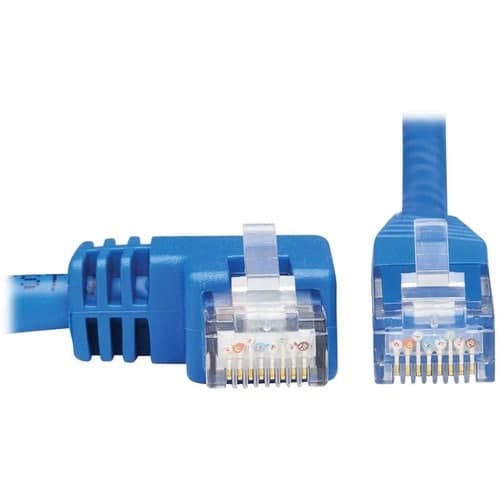 15FT CAT6 BLUE ENET CABLE LEFT ANGLED UTP MOLDED RJ45 M/M