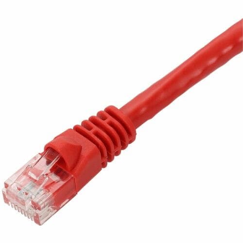 6IN RED CAT5E UTP PVC SNAGLESS BUBBLE BOOT PATCH CBL
