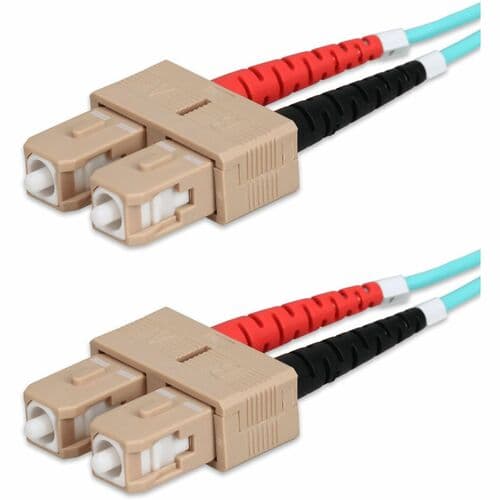 SC M/M PATCH CBL 80M AQUA OM4 PLENUM FIBER