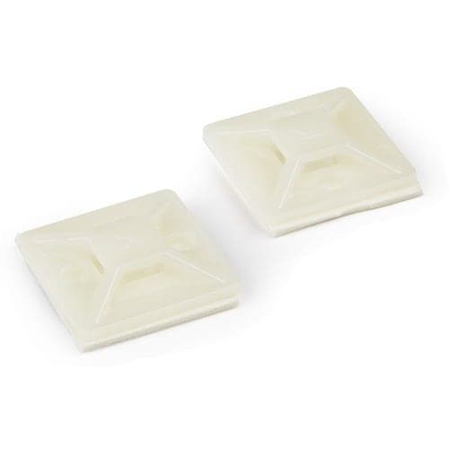 100PK ADHESIVE CABLE TIE MOUNTS WIRE ZIP TIE MOUNTING BASE ANCHOR M