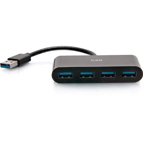 C2G 4-PORT USB-A 3.0 HUB - SUPERSPEED USB 5GBPS
