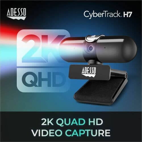 2K QUAD HD AUTOFOCUS WEBCAM BUILT IN MIC  PRIVACY COVER TAA