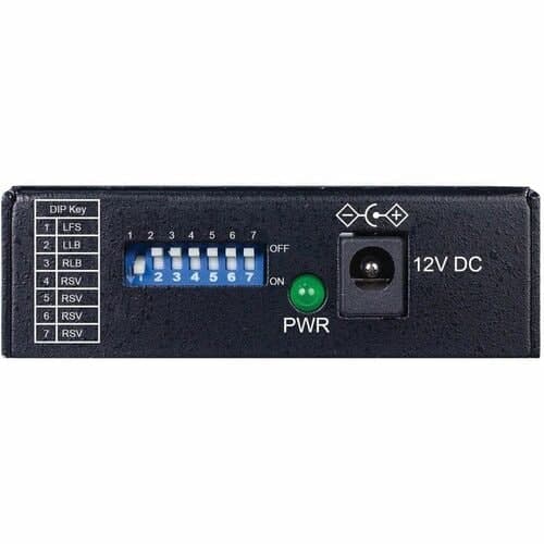 HARDENED COPPER TO FIBER MEDIA CONVERTER RJ45/SC SMF 10/100MBPS