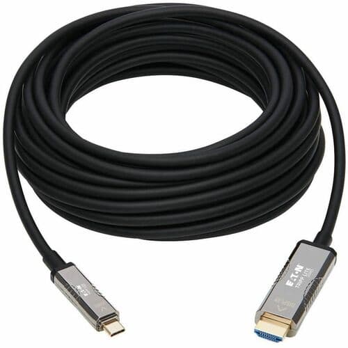 15M USB C TO HDMI FIBER ACTIVE OPTICAL CABLE UHD 4K60HZ BLACK 15M