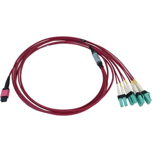 2M FIBER CBL 40/100G MMF OM4 12F MTP/MPO-PC TO 4X LC/PC F/M