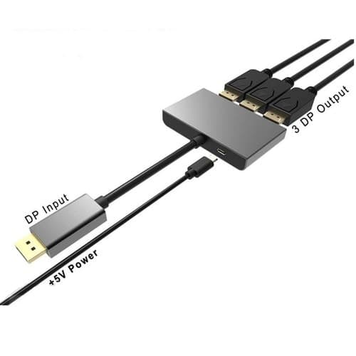 3PORT MST HUB DP TO DP MULTI MONITOR SPLITTER