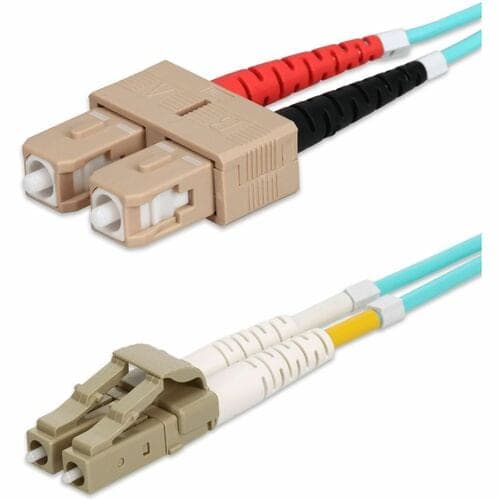 LC/SC M/M PATCH CBL 15M AQUA OM4 RISER TAA FIBER