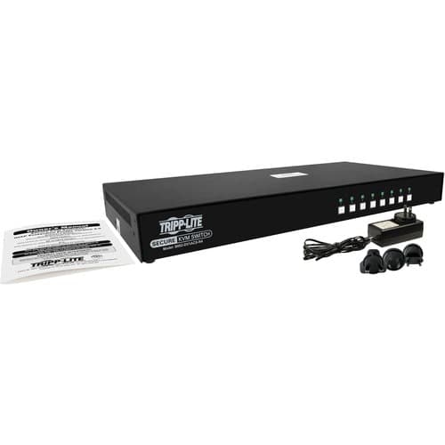 SECURE KVM SWITCH 8-PORT SINGLE HEAD DVI TO DVI NIAP PP4.0 AUDIO