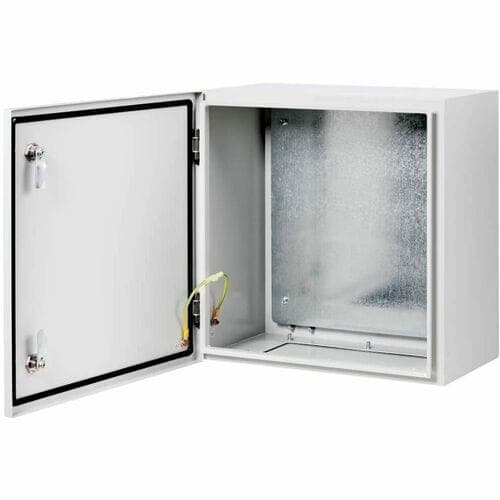 OUTDOOR INDUSTRIAL ENCLOSURE WITH LOCK NEMA 4 METAL 18X18X6IN