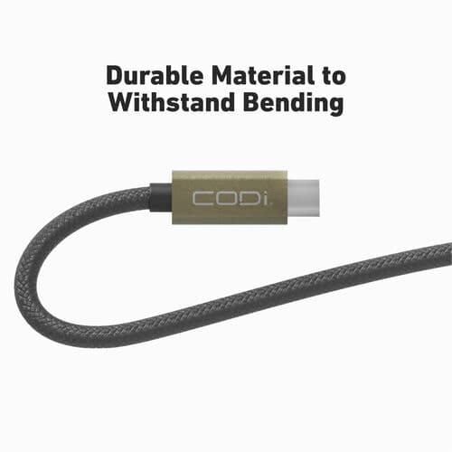 3 USB-C TO USB-C BRAIDED NYLON CHARGE SYNC CABLE