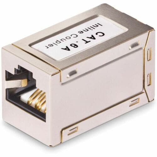 SHIELDED RJ45 COUPLER CAT6A ETHERNET COUPLER F/F