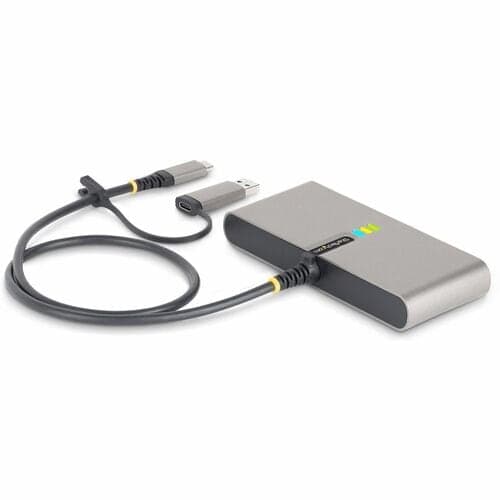 USB-C TO 2-PORT USB 5GBPS TYPE A HUB GB ETHERNET RS232 SERIAL