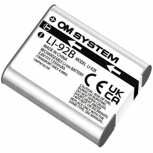 OM SYSTEM LI-92B LI-ION BATTERYOM SYSTEM LI-92B LI-ION BATT