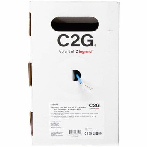 C2G BULK CAT5E UTP CMP TAA BLUE C2G 1000FT CAT5E ETHERNET CABLE CMP