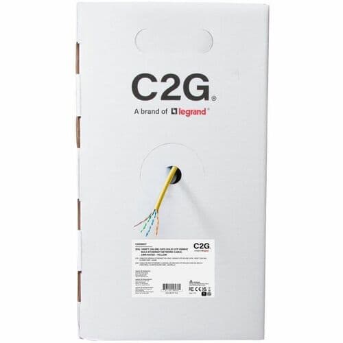 C2G BULK CAT6 UTP CMR TAA YLW C2G 1000FT CAT6 ETHERNET CABLE CMR