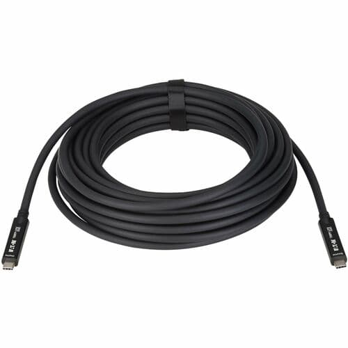 USB-C FIBER AOC USB 3.2 GEN 2 10GBPS 8K 60W CHARGING M/M BLACK 10