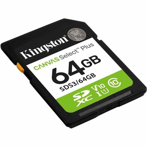 64GB SDXC CANVAS SELECT PLUS GEN3 100MB/S C10 UHS-I U1 V10
