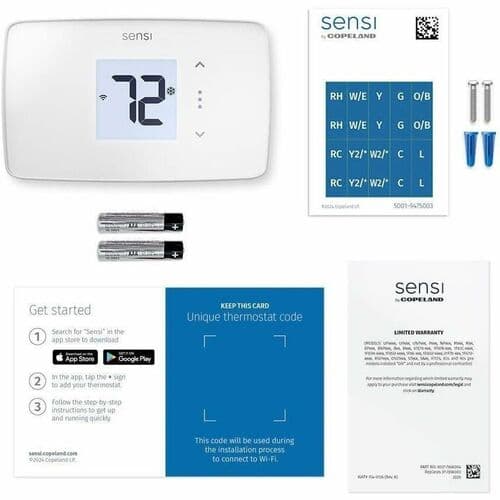 SENSI LITE THERMOSTAT WHITE 7-DAY PROGRAMMABLE WI-FI THERMOSTAT