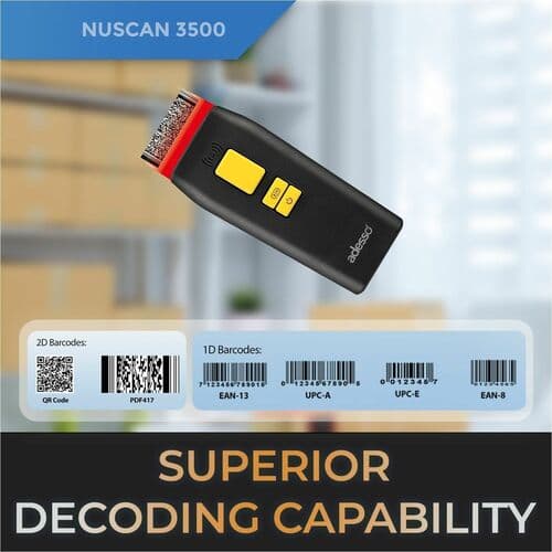 B/T2.4GHZ WRLS 2D BARCODE SCNR ANTIMICROBIAL  WATERPROOF