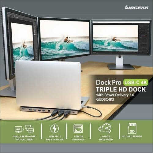 USB-C TRIPLE HD DOCK