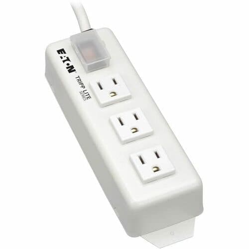 3 OUTLET POWER STRIP MOUNTABLE METAL 6 FT CORD 5-15R 15A 120V