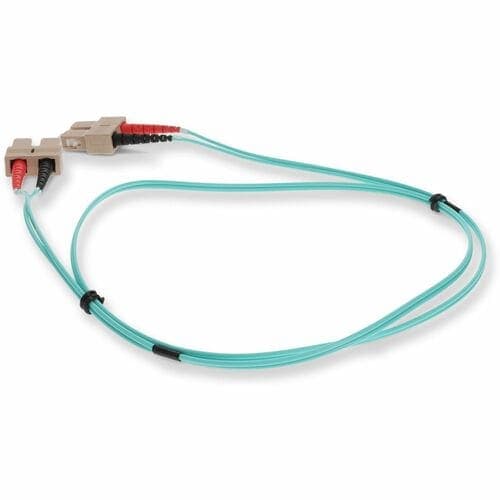 10M 10G LOMM FIBER OPTIC PATCH CABLE OM3 DUPLEX SC/SC 50/125 AQUA