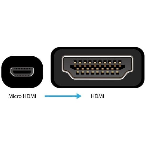 15FT 5M MICRO HDMI MALE TO HDMI MHL MALE PASSIVE ADAPTER CABLE