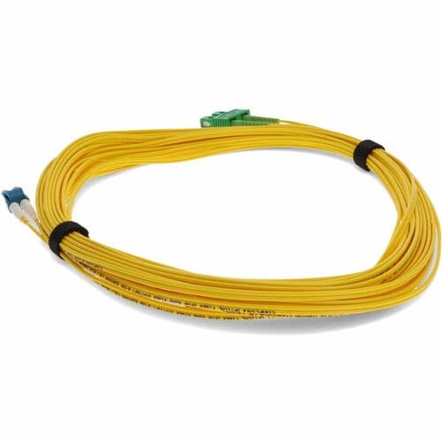 15M LC TO ASC M/M OS1 YELLOW FIBER DUPLEX 2-STRAND PATCH CABLE