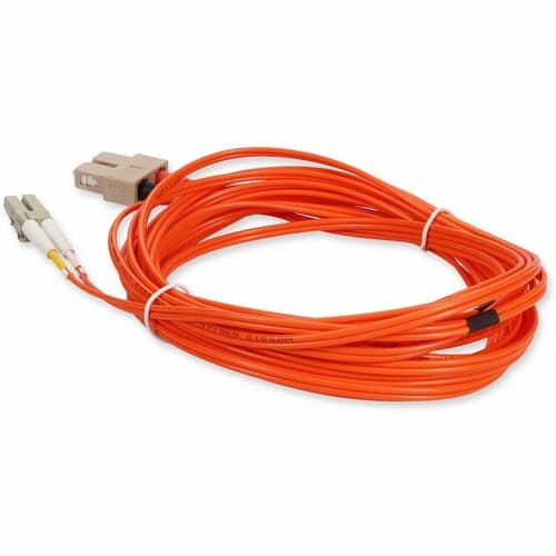 6M MULTIMODE FIBER MMF 62.5/125 DUPLEX LC/SC OM1 ORANGE PATCH CABLE