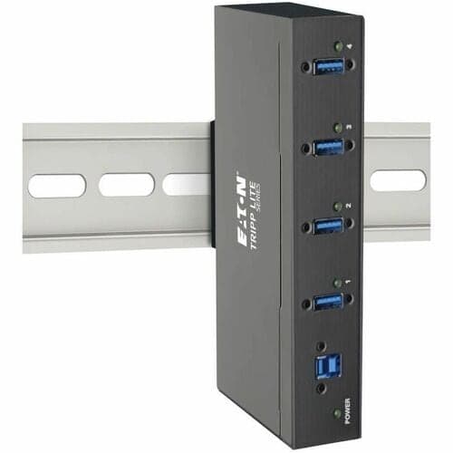 4-PORT INDUSTRIAL METAL USB HUB USB 3.0 IMMUNITY/MOUNTABLE 15KV ESD