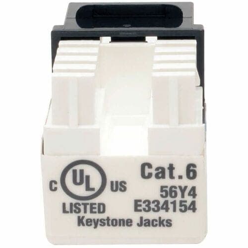 CAT6 / CAT5E 110 KEYSTONE JACK 110 STYLE PUNCHDOWN BLACK RJ45-F