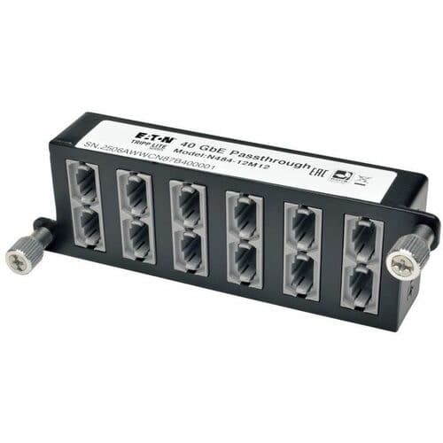 40GB HIGH DENSITY PASS-THROUGH CASSETTE 12 12-FIBER MTP/MPO