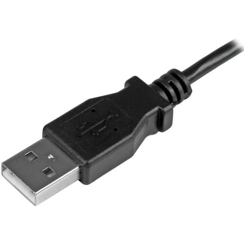 6FT LEFT ANGLE MICRO USB CABLE USB A TO MICRO B CHARGING CORD